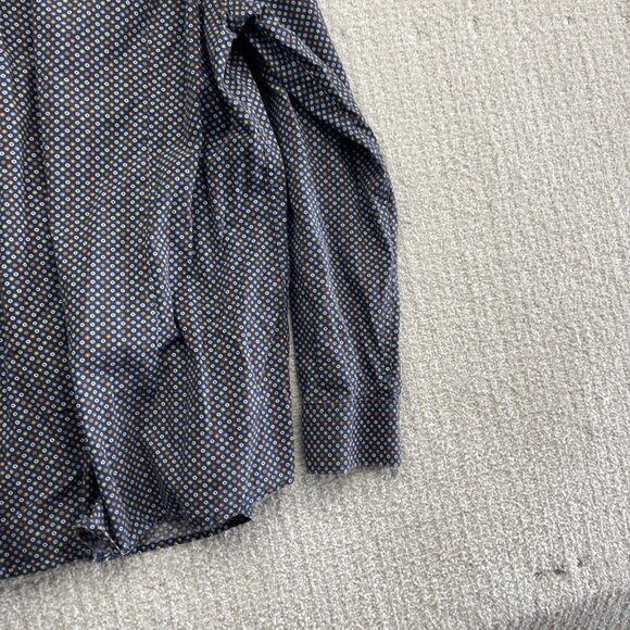 Soul of London Colorful Floral AOP Cotton Semi-Fitted Shirt Men’s XL 17.5 Dress - Picture 12 of 14